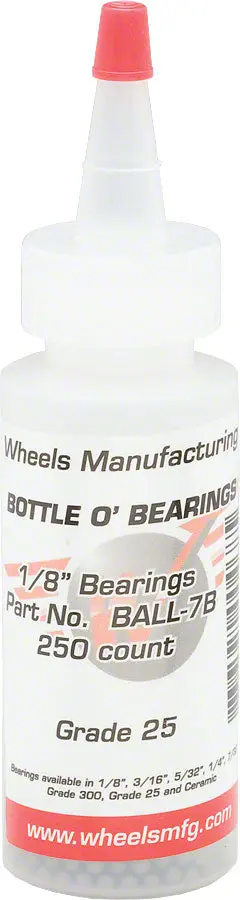 250-Pack 1/8" Loose Ball Bearings - Grade 25 by Wheels Mfg 250 pack 18 loose ball bearing 0 1750476928 - AROUNDTHECYCLE