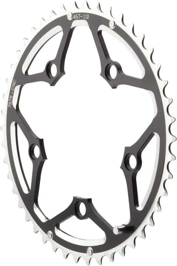 46T 110mm BCD Bike Chainring - Multi-Speed Black Chainring 46t 110mm bcd bike chainring m 0 1750476899 - AROUNDTHECYCLE