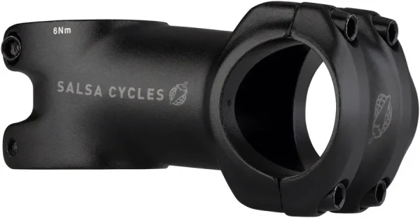 Aluminum MTB Stem - 60mm, 31.8mm Clamp, Adjustable +/-6° Black aluminum mtb stem 60mm 318mm c 0 1750475962 - AROUNDTHECYCLE