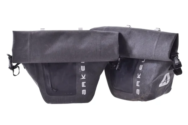Arkell Orca 45L Waterproof Pannier Set - 2 Grey Bags arkell orca 45l waterproof pan 0 1750475648 - AROUNDTHECYCLE