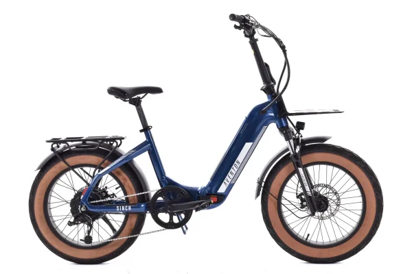 Aventon Sinch Folding Ebike-Used Sapphire Blk & Front Rack aventon sinch folding ebike us 0 1750476210 - AROUNDTHECYCLE