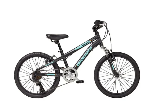 Bianchi Duel 20 Sturdy Kids' Mountain Bike - Black/Celeste Adventure bianchi duel 20 sturdy kids mo 0 1750476238 - AROUNDTHECYCLE