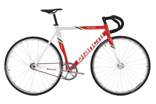 Bianchi Super Pista Used Track Bike - White/Red/Green - 55cm bianchi super pista used track 0 1750476149 - AROUNDTHECYCLE