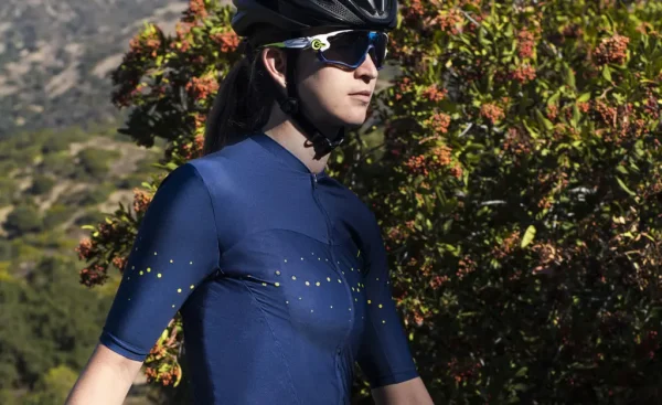 Catella Women’s Lightweight Breathable Cycling Jersey - Blue/Yellow Dots catella womens lightweight bre 0 1750477521 - AROUNDTHECYCLE