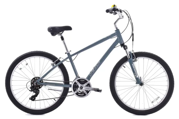 Comfort Hybrid Bike 17" KHS TC-150 - 21 Speeds, Suspension Fork Gray comfort hybrid bike 17 khs tc 0 1750475820 - AROUNDTHECYCLE