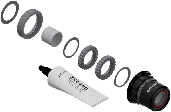 DT Swiss Freehub Upgrade Kit - SRAM XDR 18T Aluminum Sealed Bearings dt swiss freehub upgrade kit s 0 1750477010 - AROUNDTHECYCLE