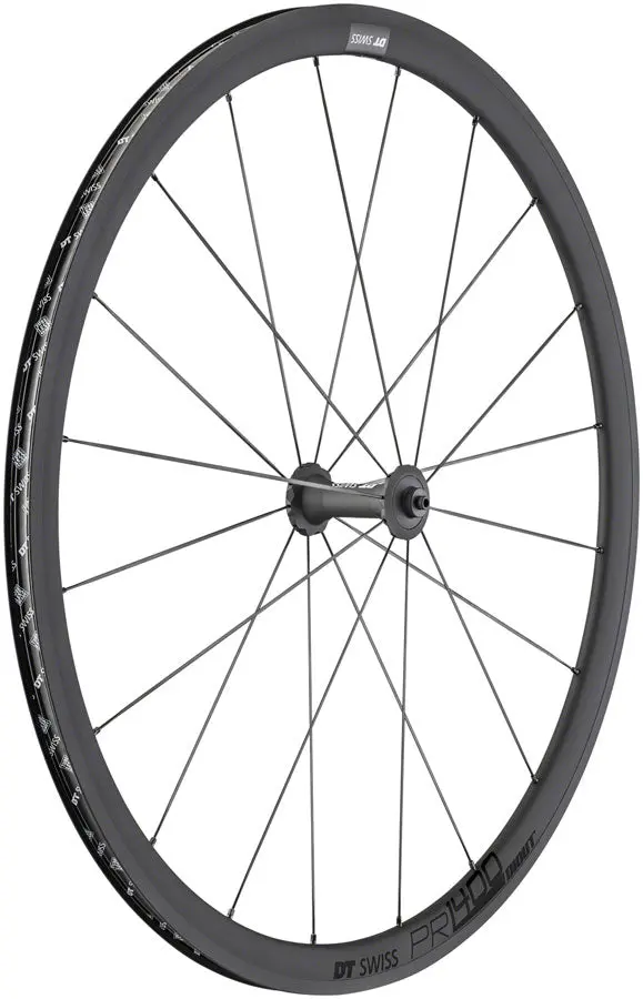 DT Swiss PR 1400 Front Wheel - DICUT OXiC Black 32mm Rim Brake dt swiss pr 1400 front wheel d 0 1750476321 - AROUNDTHECYCLE