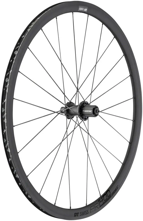 DT Swiss PR1400 DICUT OXiC Rear Wheel - Rim Brake 700c QR Black 32mm dt swiss pr1400 dicut oxic rea 0 1750476321 - AROUNDTHECYCLE
