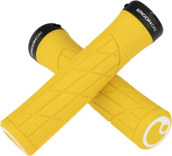 Ergon GA2 Lock-On Bike Grips - Ergonomic Yellow Comfort ergon ga2 lock on bike grips e 0 1750476291 - AROUNDTHECYCLE