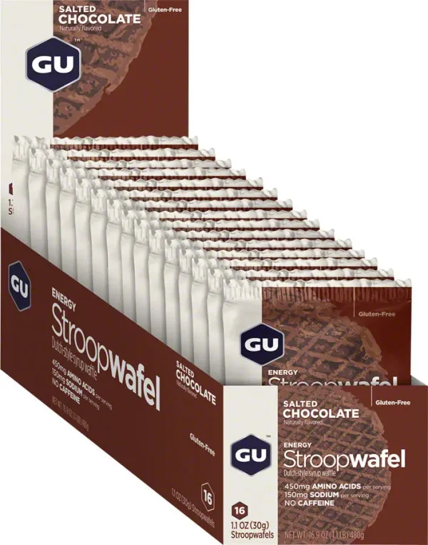 GU Energy Stroopwafels - Salted Chocolate gu energy stroopwafels salted 0 1750476691 - AROUNDTHECYCLE