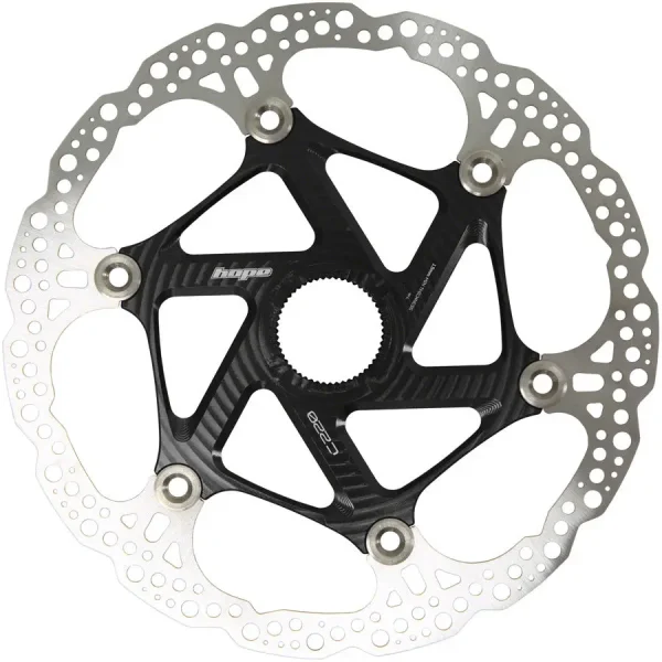 Hope MTB 220mm Floating Center-Lock Disc Rotor Black hope mtb 220mm floating center 0 1750475898 - AROUNDTHECYCLE