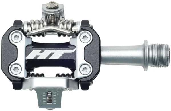 HT M2 Dual-Sided Clipless Pedals | Aluminum Road Bike Pedals Black ht m2 dual sided clipless peda 0 1750476851 - AROUNDTHECYCLE
