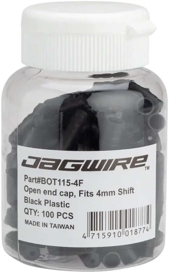 Jagwire 4mm Black Nylon Bike Cable End Caps - Open Tips jagwire 4mm black nylon bike c 0 1750476937 - AROUNDTHECYCLE