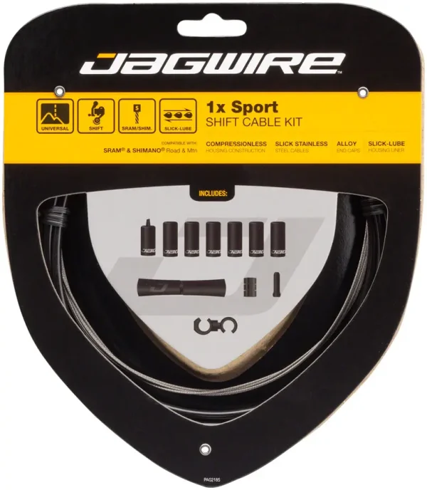 Jagwire SRAM Shimano Road Bike Shift Cables Kit Black jagwire sram shimano road bike 0 1750477298 - AROUNDTHECYCLE