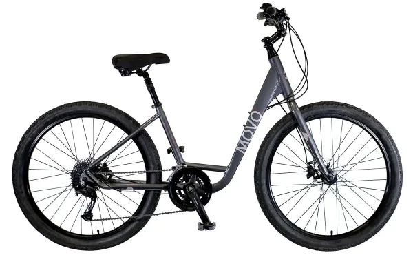 KHS Movo 2.0 Step-Thru Hybrid Bike | Easy Ride & Disc Brakes khs movo 20 step thru hybrid b 0 1750475681 - AROUNDTHECYCLE