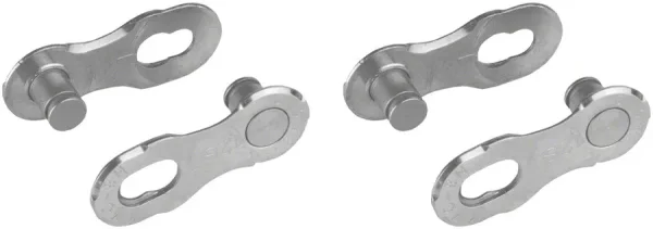 KMC Silver MissingLink-12 Chain Connectors - 2-Pair Pack kmc silver missinglink 12 chai 0 1750477321 - AROUNDTHECYCLE