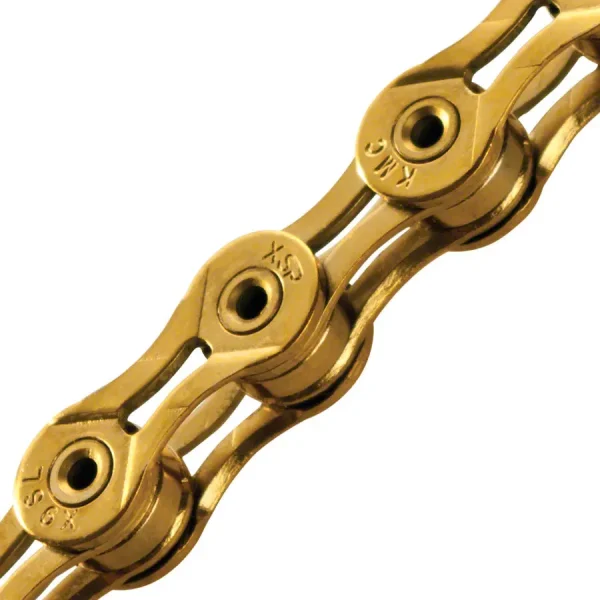 KMC X9SL Gold 9-Speed Bike Chain - Titanium Nitride Coated 116L kmc x9sl gold 9 speed bike cha 0 1750477200 - AROUNDTHECYCLE