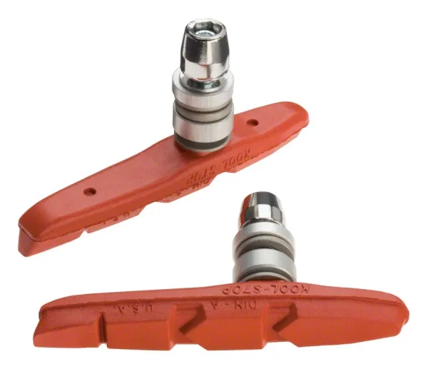 Kool-Stop Thinline Linear Pull Brake Shoe - Threaded Post Salmon kool stop thinline linear pull 0 1750476921 - AROUNDTHECYCLE