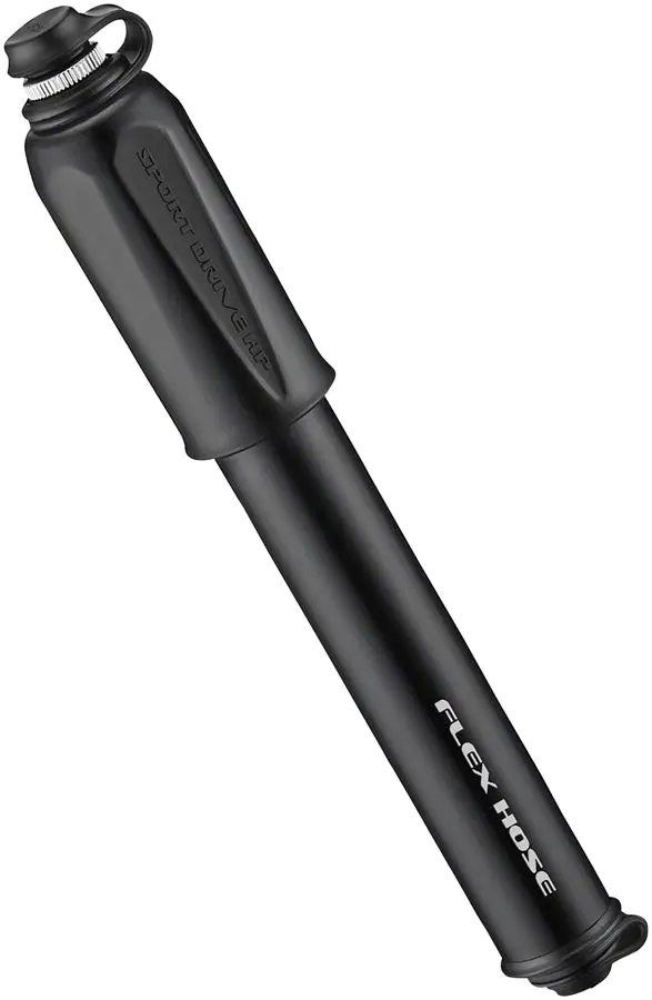 Lezyne Mini Bike Pump Sport Drive HP - Black Flex Hose lezyne mini bike pump sport dr 0 1750476500 - AROUNDTHECYCLE
