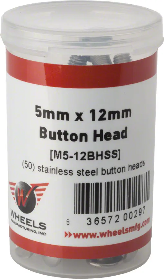 M5x12mm Stainless Steel Button Head Bottle Cage Bolts - 50 Pack m5x12mm stainless steel button 0 1750476937 - AROUNDTHECYCLE