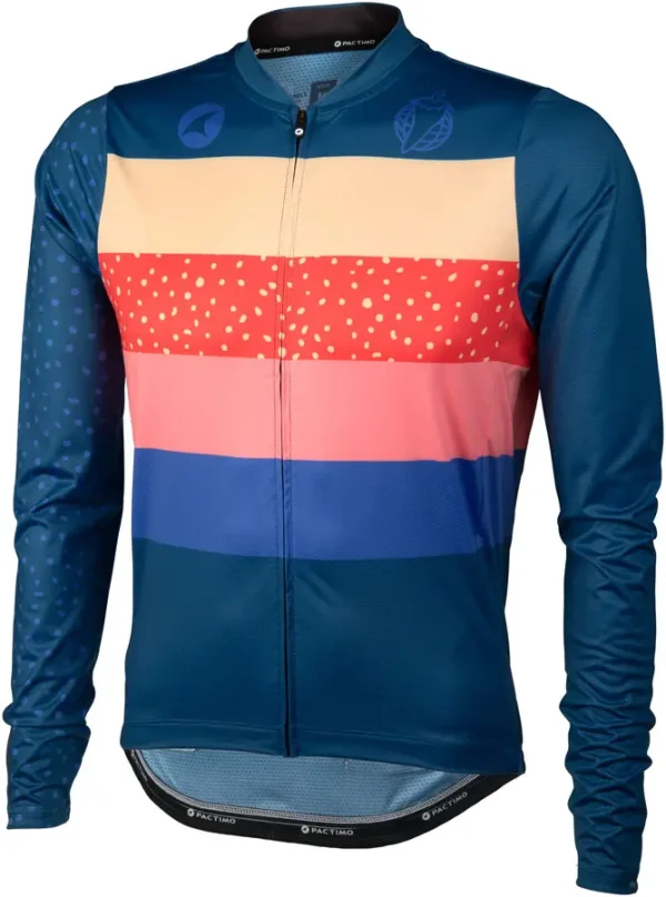 Men's Dark Blue Striped Cycling Jersey - Salsa Team 3XL mens dark blue striped cycling 0 1750476548 - AROUNDTHECYCLE
