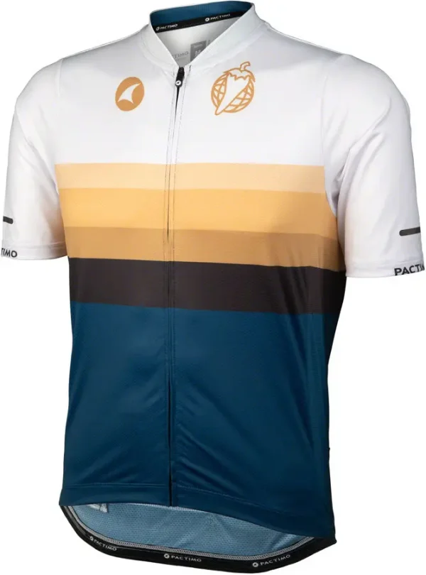 Men's Salsa Cycling Jersey - Striped White Black Navy mens salsa cycling jersey stri 0 1750476561 - AROUNDTHECYCLE