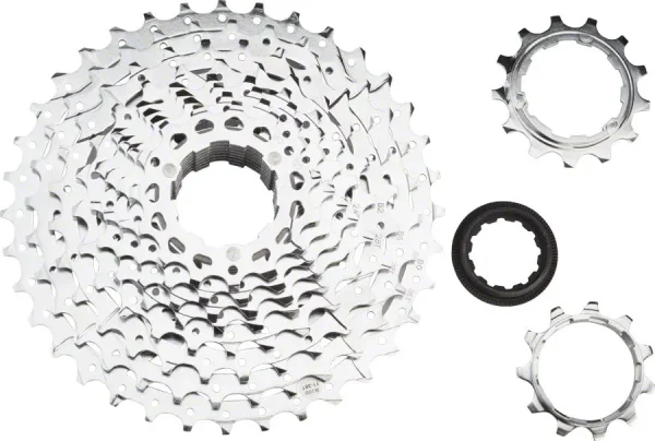 microShift MTB Cassette - Silver Chrome Plated | Speed Range microshift mtb cassette silver 0 1750477104 - AROUNDTHECYCLE