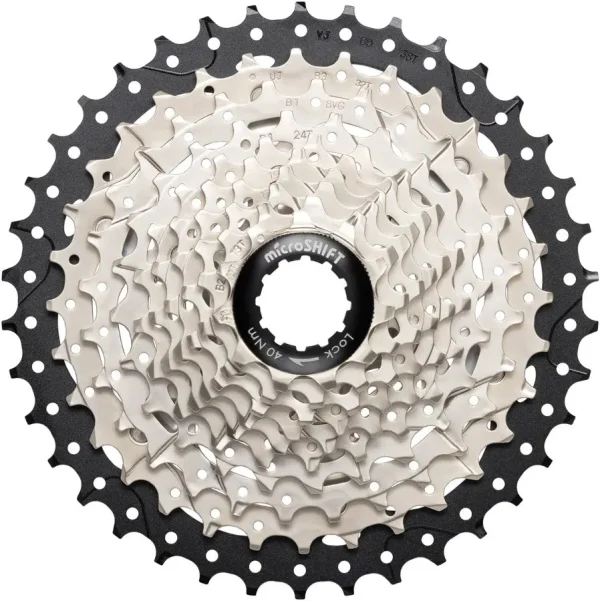 microSHIFT Sword 10-Speed Cassette (11-38t) - Alloy Spider, Satin Nickel microshift sword 10 speed cass 0 1750475640 - AROUNDTHECYCLE