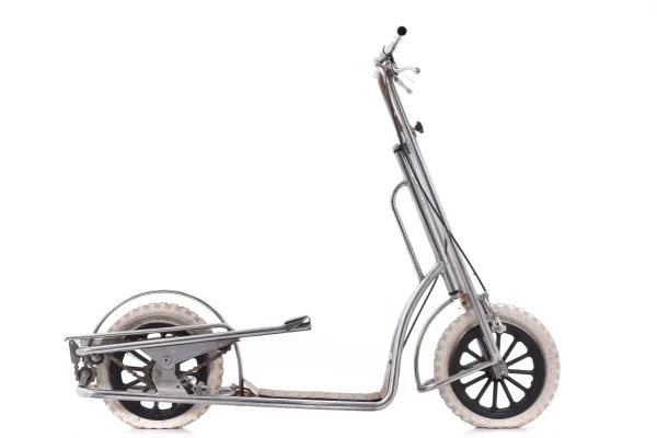 Mid-Century Italian Pump-Action Chrome Ride-On Scooter mid century italian pump actio 0 1750476387 - AROUNDTHECYCLE