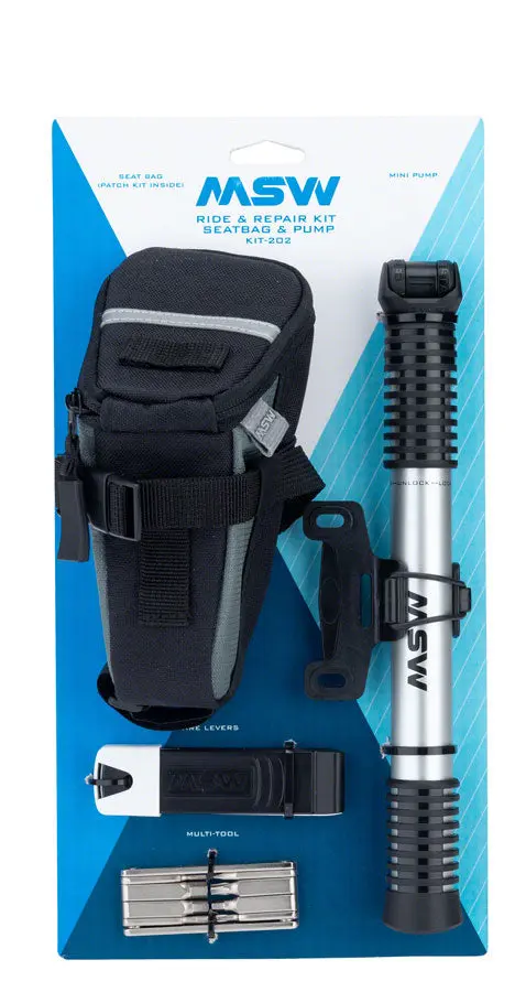 MSW Bike Repair Kit with Mini Pump & Seat Bag for On-the-Go Fixes msw bike repair kit with mini 0 1750477463 - AROUNDTHECYCLE
