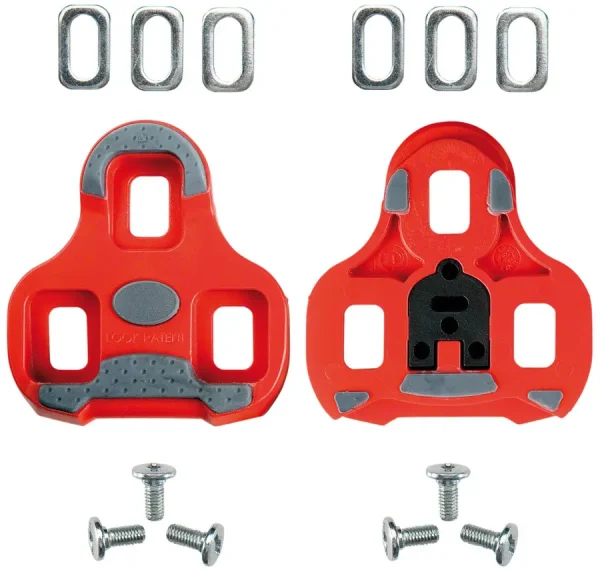 New Look Keo Grip Cycling Cleats - Red 9° Float for Road Bikes new look keo grip cycling clea 0 1750476063 - AROUNDTHECYCLE