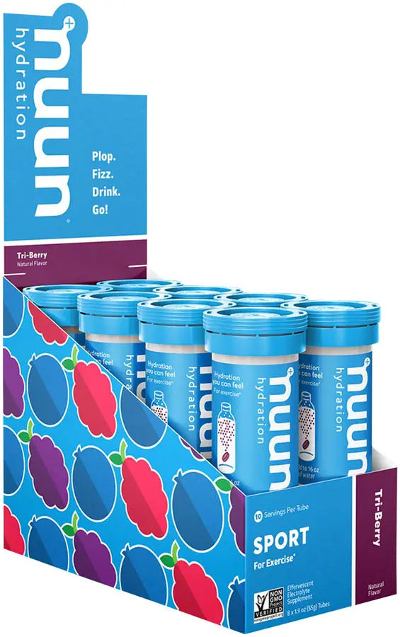 Nuun Sport Electrolyte Tablets Tri-Berry Hydration - Pack of 8 nuun sport electrolyte tablets 0 1750476588 - AROUNDTHECYCLE