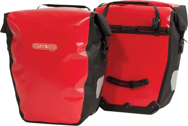 Ortlieb Back-Roller City Panniers - Red/Black Bike Bags ortlieb back roller city panni 0 1750476196 - AROUNDTHECYCLE