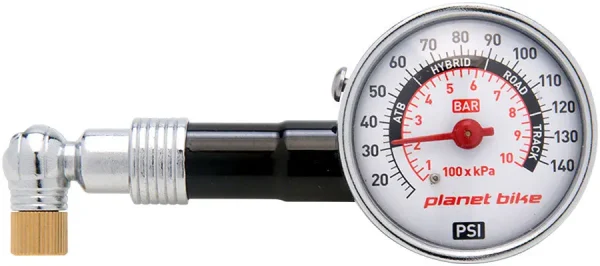 Planet Bike Easy Read Dial Tire Pressure Gauge | Up to 140psi planet bike easy read dial tir 0 1750476214 - AROUNDTHECYCLE