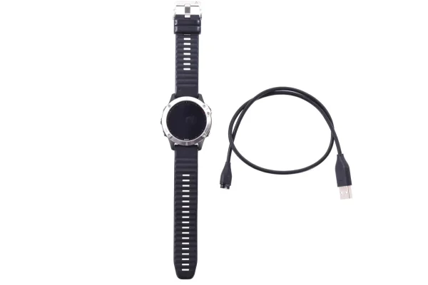Pre-Owned Garmin Fenix 6 Multisport GPS Smartwatch | 47mm Black Silver pre owned garmin fenix 6 multi 0 1750475801 - AROUNDTHECYCLE