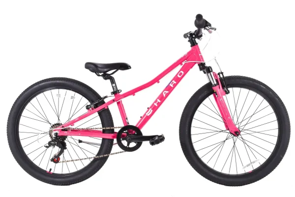 Pre-Owned Haro Flightline 24" Youth MTB Pink 1x6 Speed Bike pre owned haro flightline 24 y 0 1750476002 - AROUNDTHECYCLE