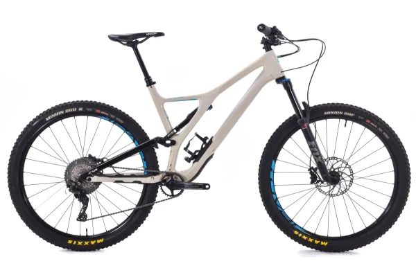 Pre-Owned Specialized Stumpjumper Comp Carbon Frame 29 MTB - Grey Blue XL pre owned specialized stumpjum 0 1750475849 - AROUNDTHECYCLE