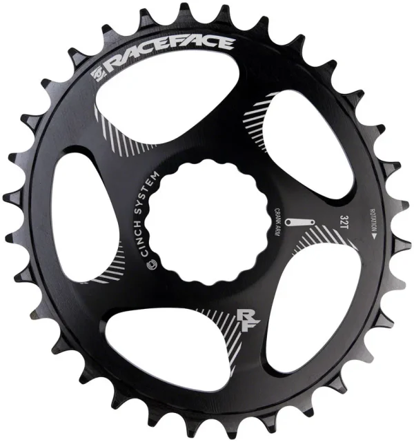 RaceFace CINCH Direct Mount 32t Narrow Wide Oval Chainring - Black raceface cinch direct mount 32 0 1750475974 - AROUNDTHECYCLE