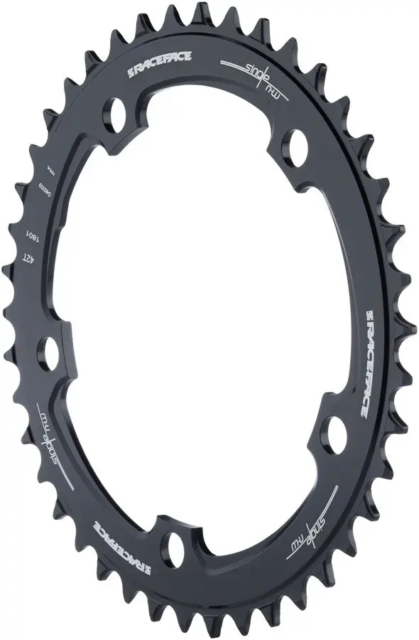 RaceFace Narrow-Wide Chainring - 130mm BCD/42T Black raceface narrow wide chainring 0 1750477367 - AROUNDTHECYCLE