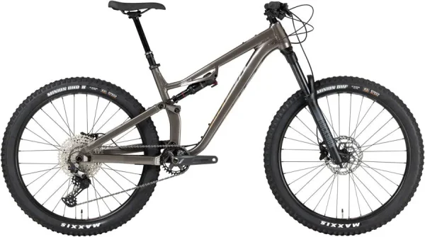 Salsa Rustler Trail Bike: Deore 12-Speed, 27.5" Wheels, Gray salsa rustler trail bike deore 0 1750476324 - AROUNDTHECYCLE