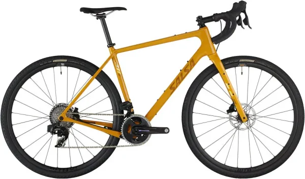 Salsa Warbird C Force AXS Gravel Bike - Carbon Frame, Mustard salsa warbird c force axs grav 0 1750475990 - AROUNDTHECYCLE