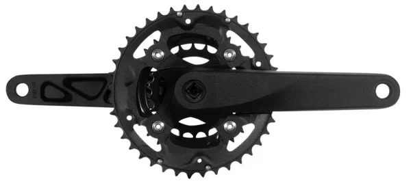 Samox X3s Crankset 40/30/22t JIS Square Taper 9-10 Speed Black samox x3s crankset 403022t jis 0 1750476709 - AROUNDTHECYCLE