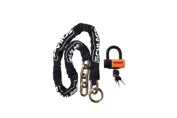Schlage 5ft Used Chain w/ Kryptonite Evolution 4 Lock schlage 5ft used chain w krypt 0 1750476126 - AROUNDTHECYCLE