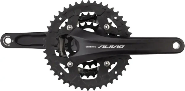 Shimano Alivio MTB Crankset - 170mm, 44/32/22t, Hollowtech II shimano alivio mtb crankset 17 0 1750476794 - AROUNDTHECYCLE