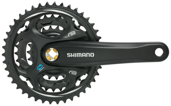 Shimano Altus MTB Crankset - 4-Speed Triple Chainring, Black shimano altus mtb crankset 4 s 0 1750476790 - AROUNDTHECYCLE