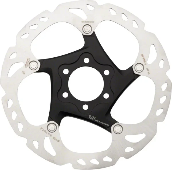 Shimano Deore XT 160mm 6-Bolt MTB Disc Brake Rotor Silver/Black shimano deore xt 160mm 6 bolt 0 1750477289 - AROUNDTHECYCLE
