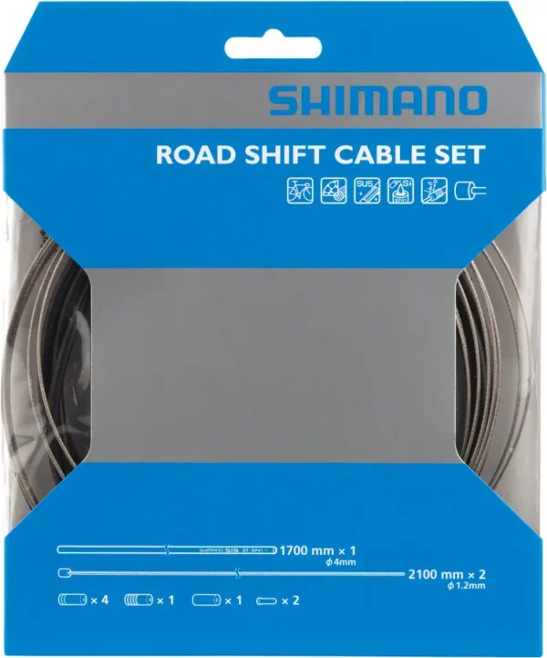 Shimano Road Bike Gear Cable Set - Black 4mm Front/Rear Suspension Housing shimano road bike gear cable s 0 1750477285 - AROUNDTHECYCLE