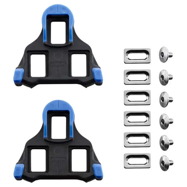 Shimano SM-SH12 SPD-SL Cleat 2° Float Blue Pair shimano sm sh12 spd sl cleat 2 0 1750476720 - AROUNDTHECYCLE
