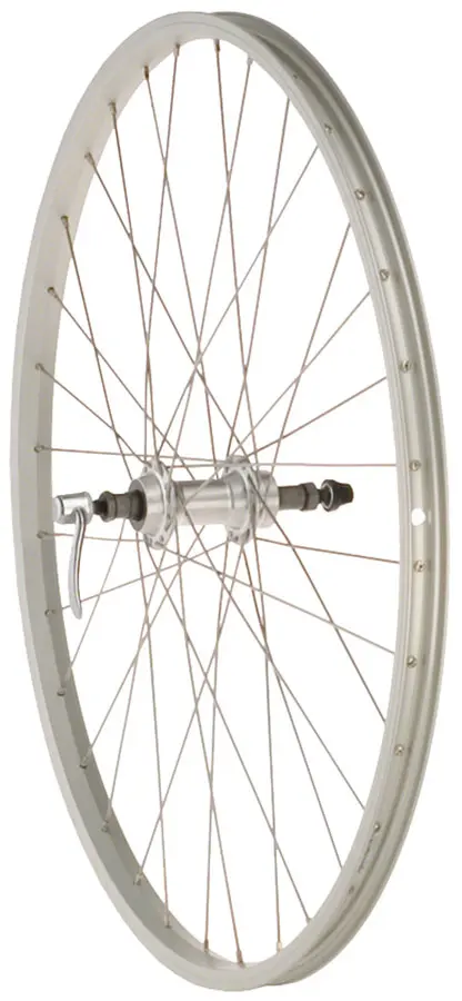 Silver Rear Bike Wheel - Rim Brake Freewheel QR/ silver rear bike wheel rim bra 0 1750475857 - AROUNDTHECYCLE