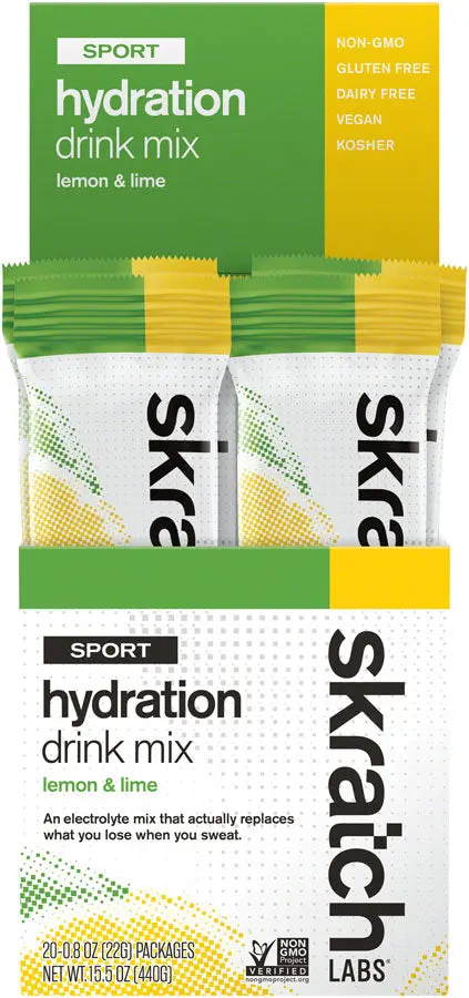 Skratch Labs Lemon Lime Hydration Mix for Athletes | 20-Pack skratch labs lemon lime hydrat 0 1750476494 - AROUNDTHECYCLE